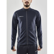 Craft Trainingsjacke Evolve Full Zip - strapazierfähige Mid-Layer-Jacke aus Stretchmaterial - dunkelgrau Herren